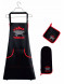 Ком-кт кух-ый Фартук 85x70 - 1 шт.; прих-ка 18x18 - 1 шт.; прих.-рук-ца 37x16 - 1 шт.;2/011001