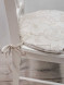 Подушка для сидения диам 40, напол. 5, рисунок 2522, колорит 010101 пэ78%,лен22%